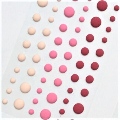 Enamel Dots - Matte Pink Peonies