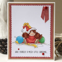Stamping Bella - Messy Christmas Gnome - Rubber Stamp Set