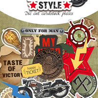77pcs Military Style die cuts