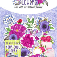 64pcs Mind Flowers die cuts - Crafty Wizard