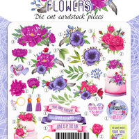 64pcs Mind Flowers die cuts - Crafty Wizard