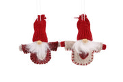 2 Felt Hanging Santas - Crafty Wizard