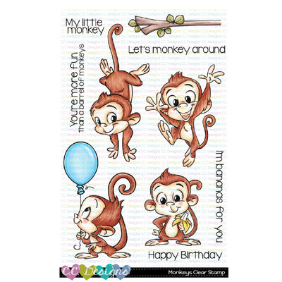 C.C. Designs - Monkeys - Clear Stamp Set