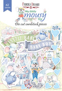 42pcs My Little Mousy Boy die cuts