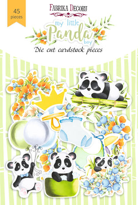 45pcs My Little Panda Boy die cuts - Crafty Wizard