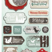 18pcs Nordic Spirits chipboard die cuts