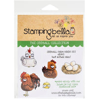 Stamping Bella - Oddball Farm Birds Set - Rubber Stamp Set