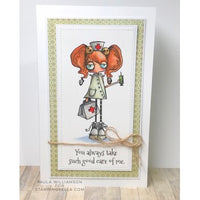 Stamping Bella  - Oddball Nurse - Rubber Stamp Set - Crafty Wizard