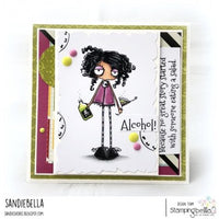 Stamping Bella  - Oddball with a Martini - Rubber Stamp Set - Crafty Wizard