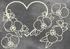 Orchids in a heart - Crafty Wizard