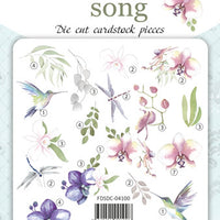 49pcs Orchid Song die cuts