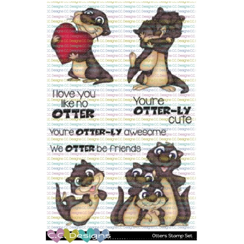 C.C. Designs - Otters - Clear Stamp Set