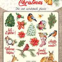 53pcs Our Warm Christmas die cuts