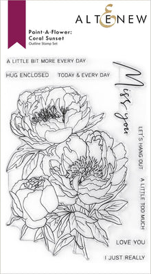 Altenew - Paint-A-Flower: Coral Sunset - Clear Stamp Set