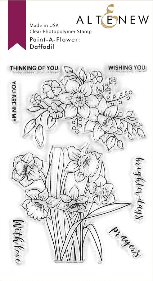 Altenew - Paint-A-Flower: Daffodil - Clear Stamp Set