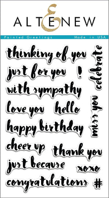Altenew - Painted Greetings - Clear Stamp Set