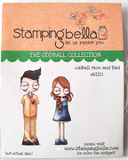 Stamping Bella  - Oddball Mom And Dad - Rubber Stamp Set