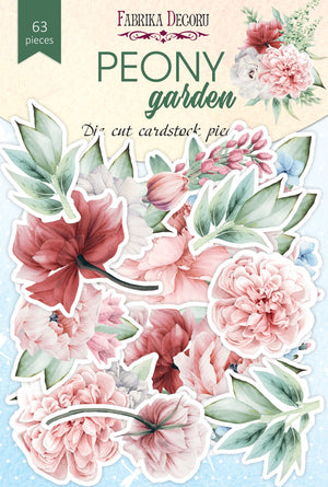 63pcs Peony Garden die cuts