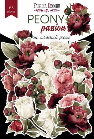 63pcs Peony Passion die cuts