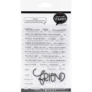 Photoplay - Say it with Stamps - Friend - Clear Stamp Set
