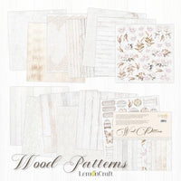 12" x 12" paper pad - Wood Patterns