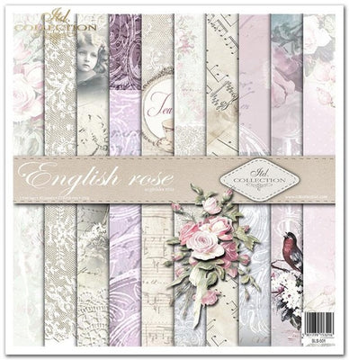 English rose -  paper pad - Crafty Wizard