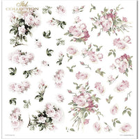 11.8" x 12.1" paper pad - English rose