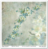 11.8" x 12.1" paper pad - Flower Post Forget Me Not