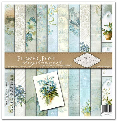 Flower post forget me not -  paper pad - Crafty Wizard