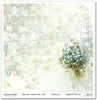 11.8" x 12.1" paper pad - Flower Post Forget Me Not