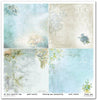 11.8" x 12.1" paper pad - Flower Post Forget Me Not