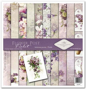 Flower post violet -  paper pad - Crafty Wizard