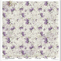 11.8" x 12.1" paper pad - Flower Post Violet