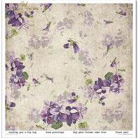 11.8" x 12.1" paper pad - Flower Post Violet