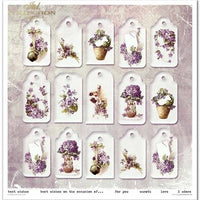 11.8" x 12.1" paper pad - Flower Post Violet