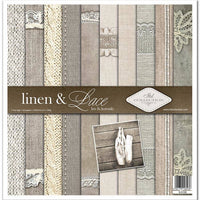 Linen and lace -  paper pad - Crafty Wizard