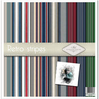 Retro stripes -  paper pad - Crafty Wizard