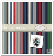 Retro stripes -  paper pad - Crafty Wizard