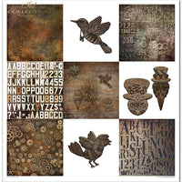11.8" x 12.1" paper pad - Steampunk