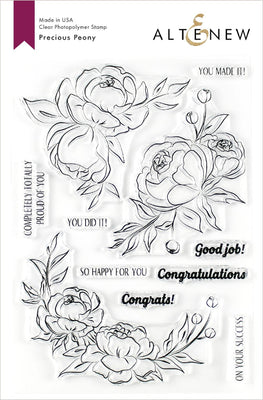 Altenew - Precious Peony - Clear Stamp Set