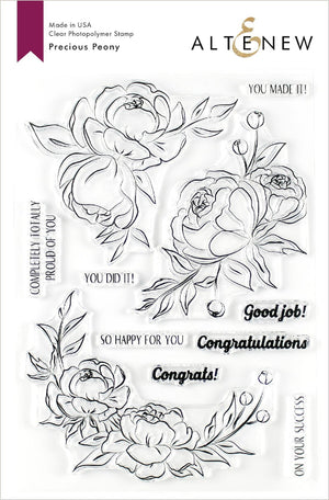 Altenew - Precious Peony - Clear Stamp Set