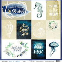12" x 12" paper pad - Nautical Graphic - Crafty Wizard