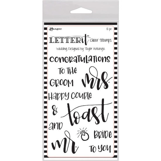 Ranger Letter It - Wedding - Clear Stamp Set - Crafty Wizard