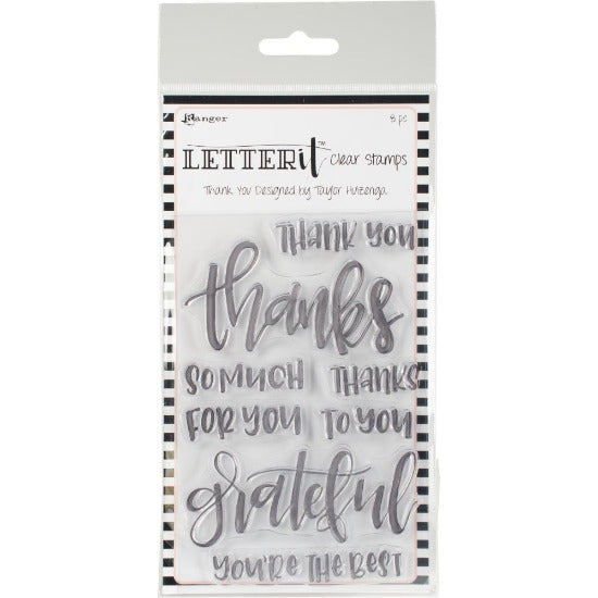 Ranger Letter It - Thank You - Clear Stamp Set - Crafty Wizard