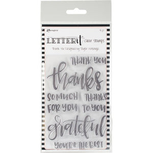 Ranger Letter It - Thank You - Clear Stamp Set - Crafty Wizard