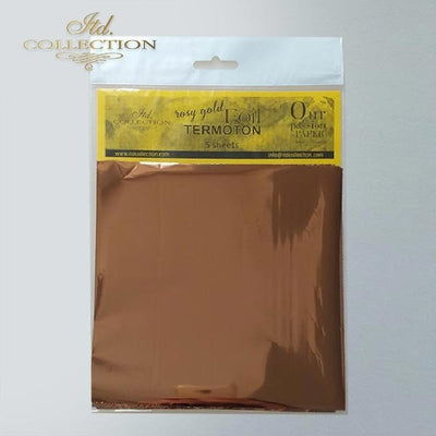 Metallic foil Termoton - rosy gold