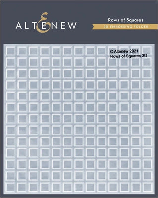 Altenew - Rows of Squares 3D Embossing Folder