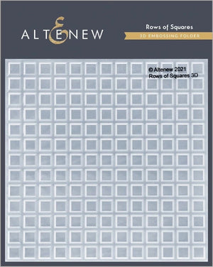Altenew - Rows of Squares 3D Embossing Folder