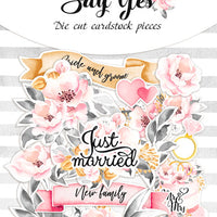 65pcs Say Yes die cuts - Crafty Wizard