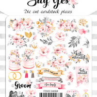 65pcs Say Yes die cuts - Crafty Wizard